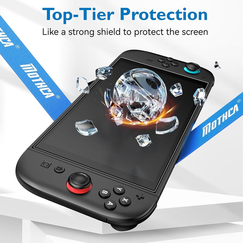 Mothca 2 Pack Matte Glass Screen Protector for Nintendo Switch 2 Model 2025 [7.9 Inch] Anti-Glare & Anti-Fingerprint 9H Hardness Tempered Glass Film with Alignment Frame, Smooth as Silk - Image 4